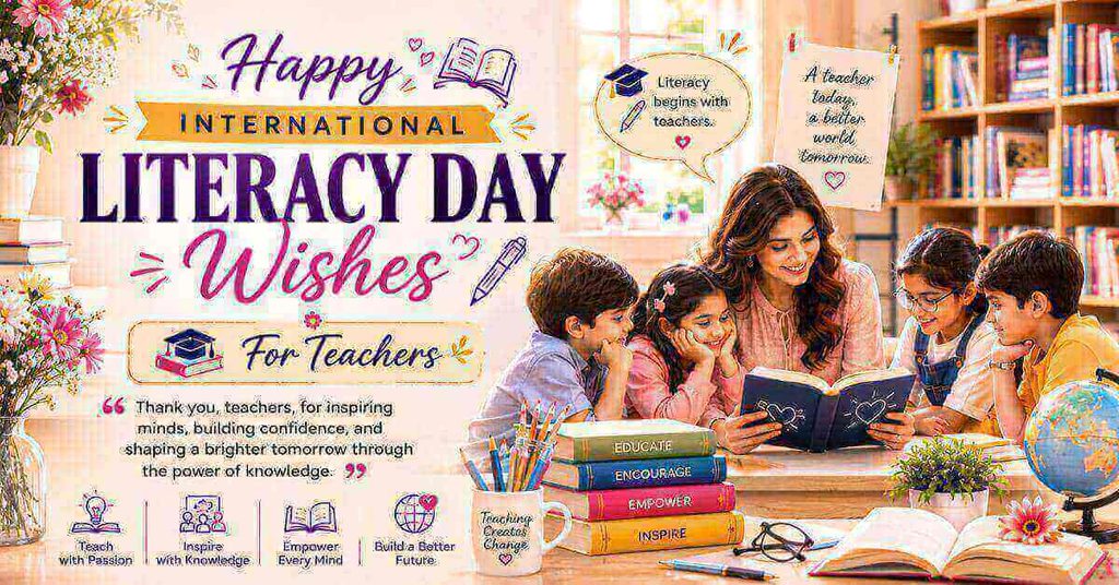 International Literacy Day Wishes for Teachers