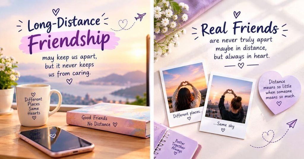 Long-Distance Friendship Quotes and Captions