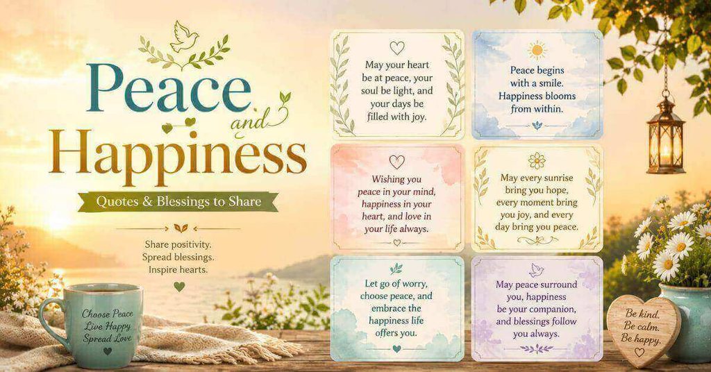 Peace and Happiness Quotes & Blessings to Share