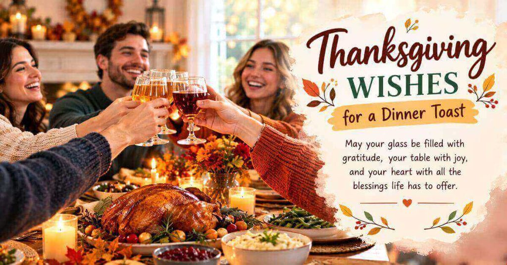 Thanksgiving Wishes for a Dinner Toast