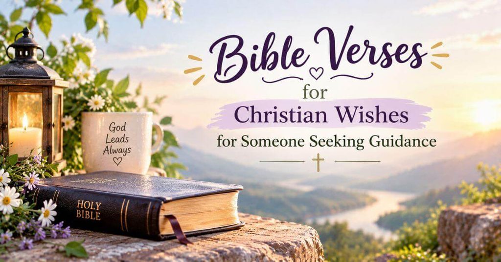 Bible Verses for Christian Wishes for Someone Seeking Guidance