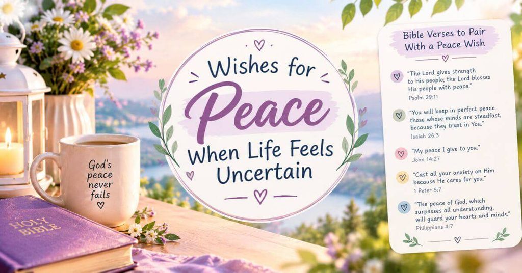 Bible Verses to Pair With a Peace Wish