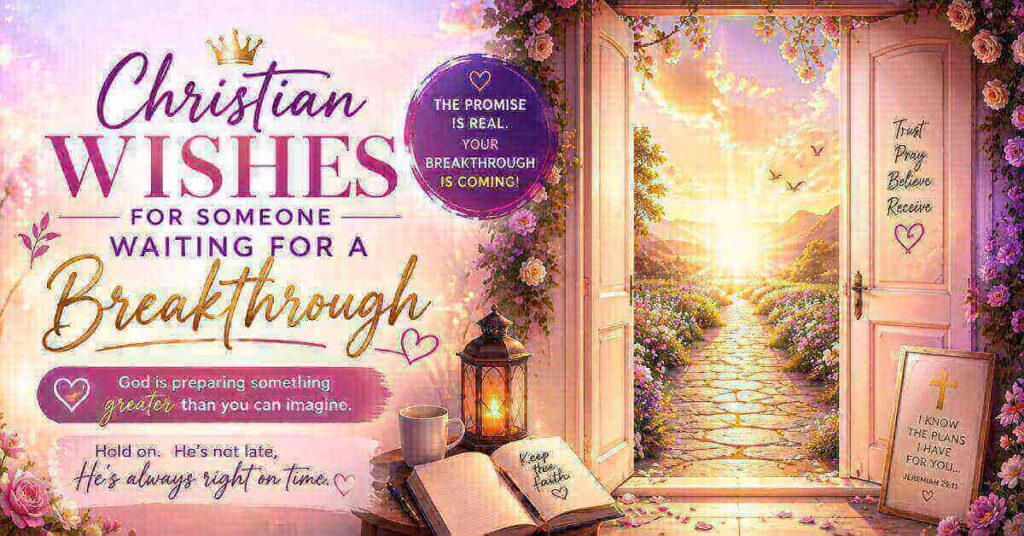 Christian Wishes For Someone Waiting For A Breakthrough