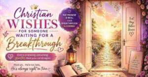 Christian Wishes For Someone Waiting For A Breakthrough: 50+ Powerful Prayers