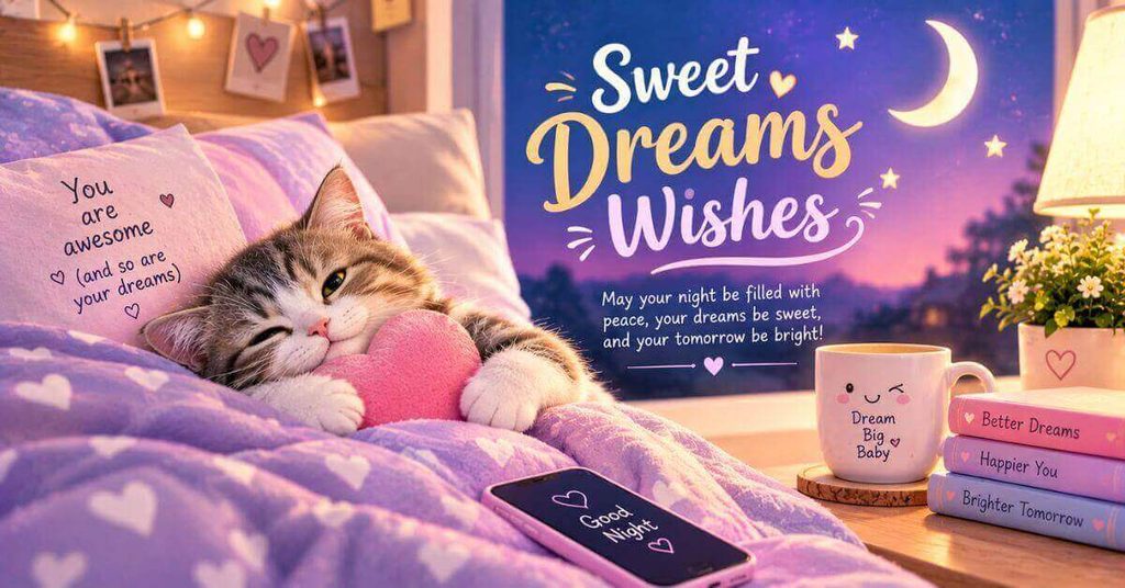 Cute, Flirty and Playful Sweet Dreams Wishes