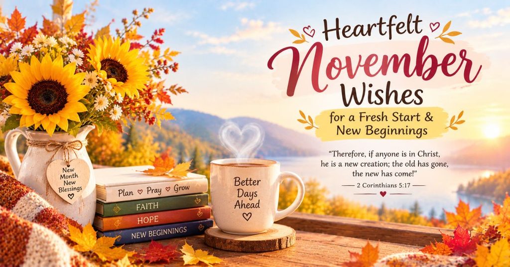 Heartfelt November Wishes for a Fresh Start & New Beginnings