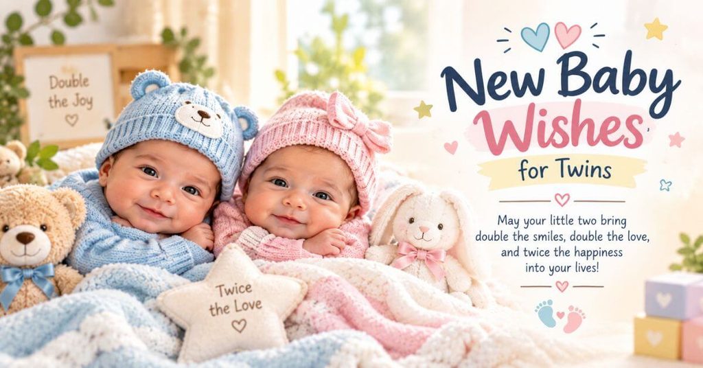 New Baby Wishes for Twins