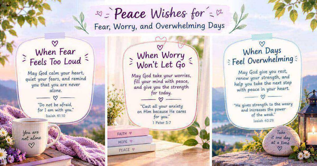 Peace Wishes for Fear, Worry, and Overwhelming Days