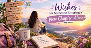Wishes For Someone Entering A New Chapter Alone: 90+ Powerful Hope Messages
